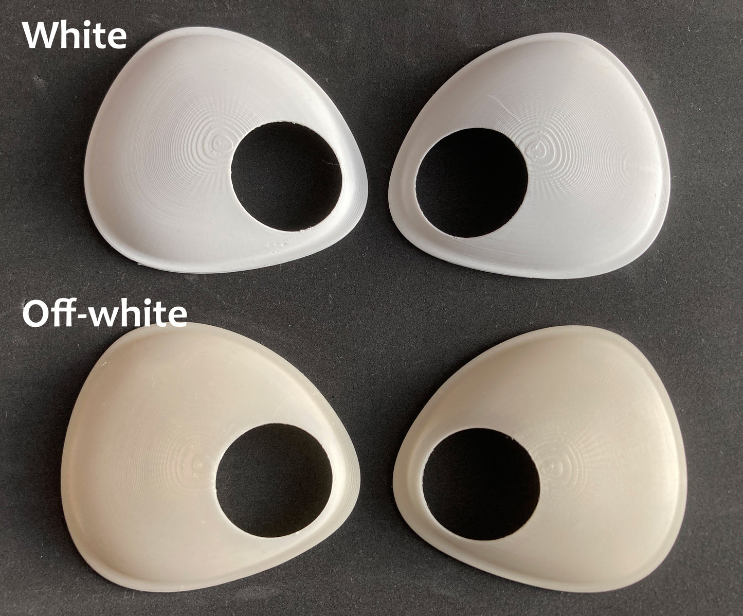 Toony fox Nick 3D printed PLA eye blanks / ideal for a Zootopia inspired fursuit and cosplay mask