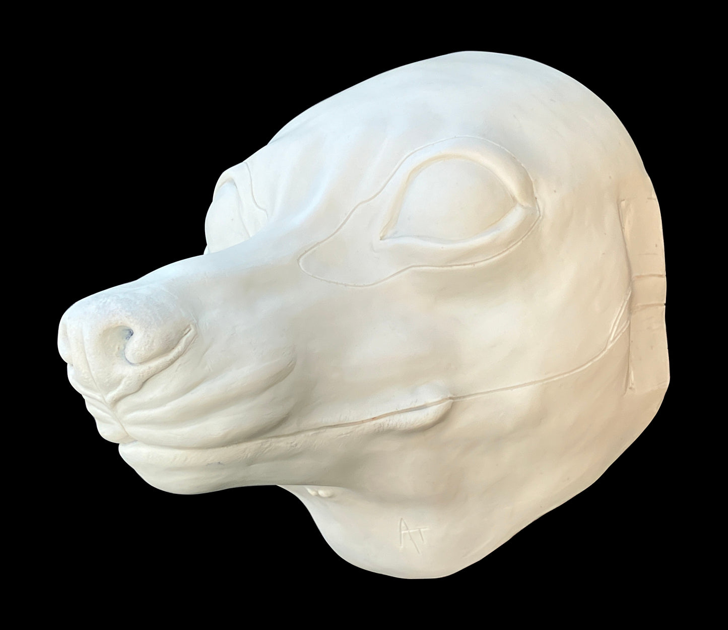DIY FULL SET realistic small canine resin head base with accessories / ideal for small domestic dog raccoon dog fennec fox fursuit and cosplay mask