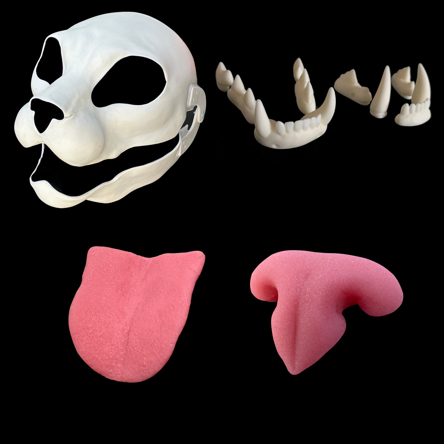 DIY FULL SET realistic domestic shorthair cat (small feline) resin head base with accessories / ideal for domestic cat lynx khajiit fursuit and cosplay mask