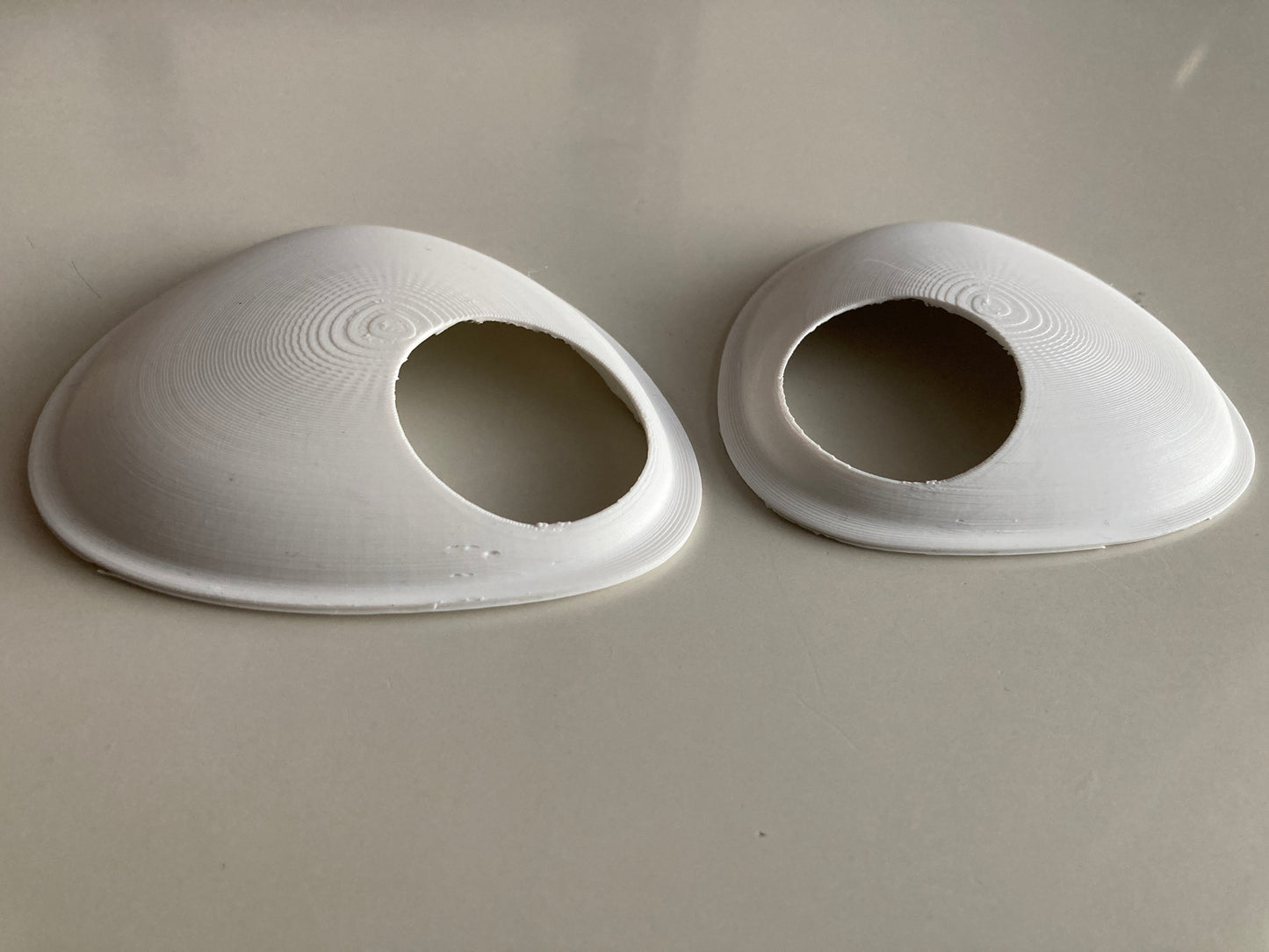 Toony fox Nick 3D printed PLA eye blanks / ideal for a Zootopia inspired fursuit and cosplay mask