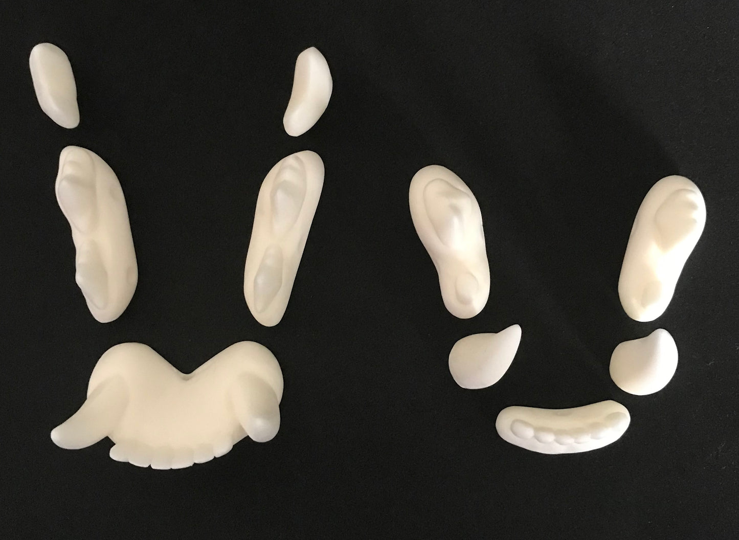 Realistic small feline resin teeth / ideal for domestic cat persian cat lynx khajiit fursuit and cosplay mask