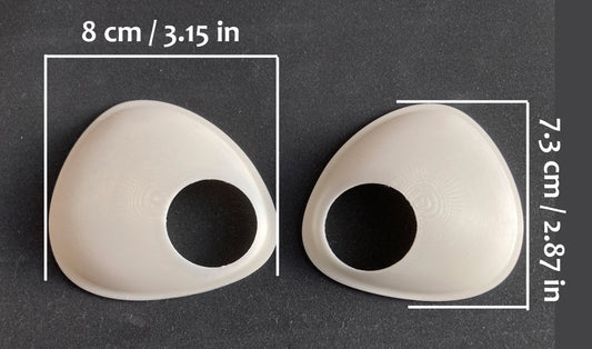 Toony fox Nick 3D printed PLA eye blanks / ideal for a Zootopia inspired fursuit and cosplay mask