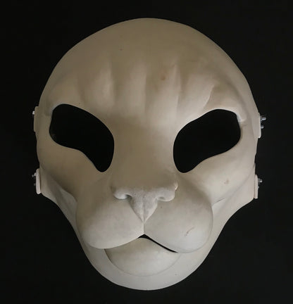 Realistic feline resin head base / ideal for domestic cat lynx khajiit fursuit and cosplay mask