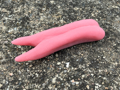 Realistic forked reptile silicone tongue / ideal for dragon lizard snake fursuit and cosplay mask