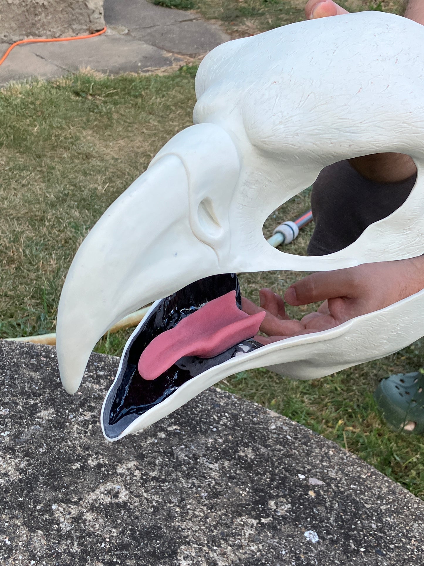 Realistic eagle silicone tongue / ideal for harpy hawk buzzard gryphon aarakocra fursuit and cosplay mask