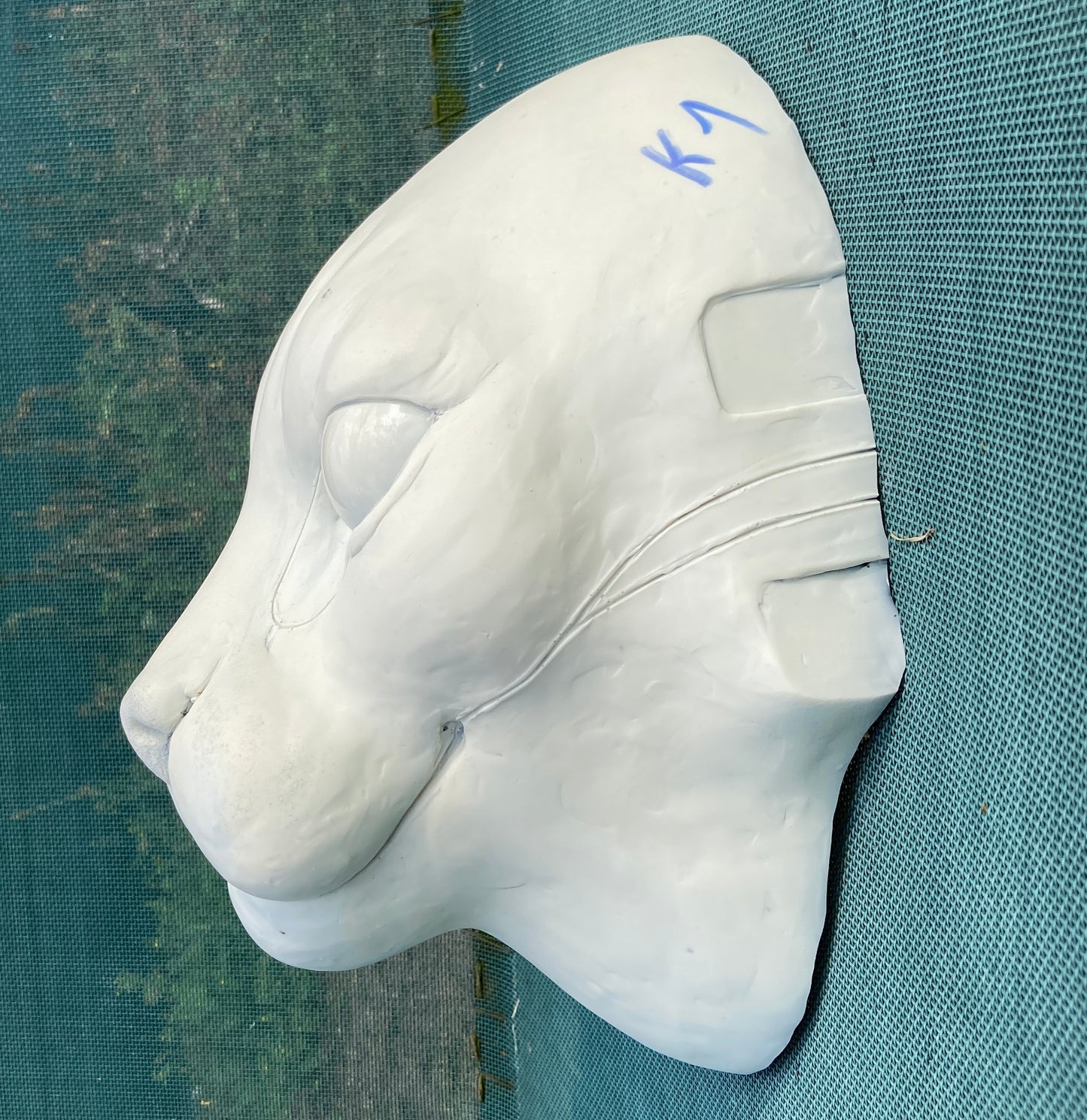 Realistic feline resin head base / ideal for domestic cat lynx khajiit fursuit and cosplay mask