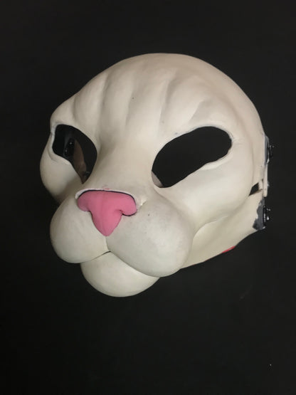 Realistic feline resin head base / ideal for domestic cat lynx khajiit fursuit and cosplay mask