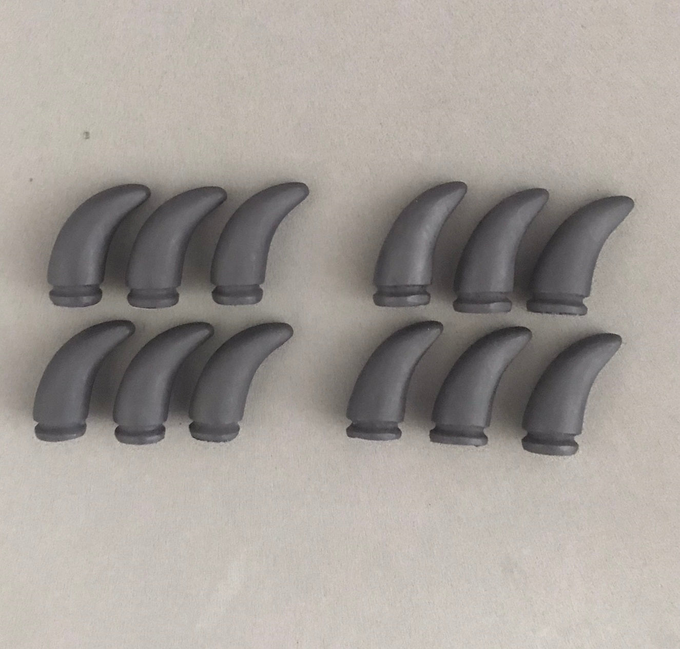 Stylized toony canine resin claws / ideal for wolf dog fox fursuit and cosplay