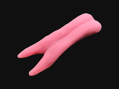 Realistic forked reptile silicone tongue / ideal for dragon lizard snake fursuit and cosplay mask