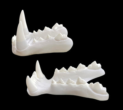 Realistic werewolf resin teeth / also ideal for similar monster fursuit and cosplay mask