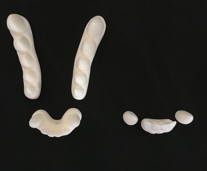 Toony fox Nick resin teeth / ideal for a Zootopia inspired fursuit and cosplay mask