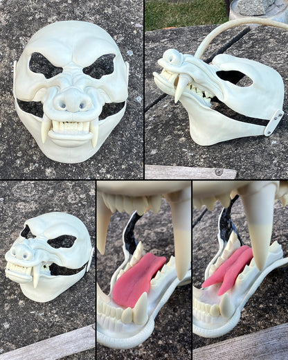 DIY set realistic eastern dragon resin head base + accessories/ also ideal for werewolf and similar monster fursuit and cosplay mask