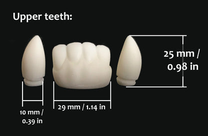 Toony fox Nick resin teeth / ideal for a Zootopia inspired fursuit and cosplay mask