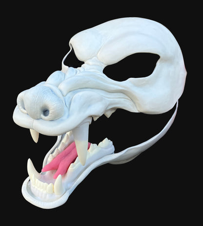 DIY set realistic eastern dragon resin head base + accessories/ also ideal for werewolf and similar monster fursuit and cosplay mask