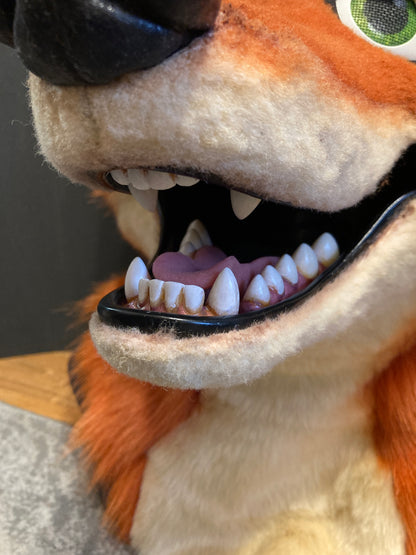 Toony fox Nick resin teeth / ideal for a Zootopia inspired fursuit and cosplay mask