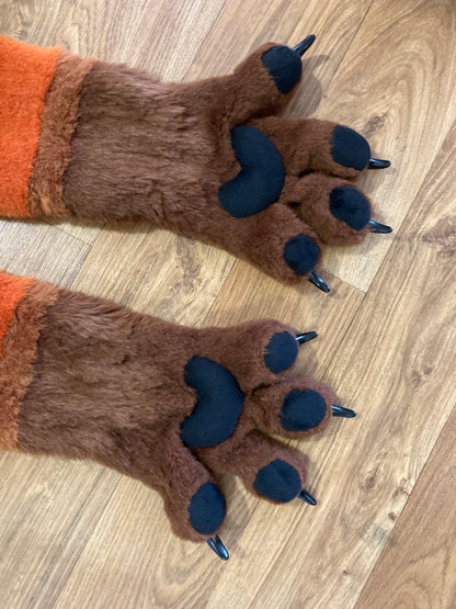 DIY Toony Slim four fingered Fox Paw PDF Pattern / ideal for a canine fursuit and cosplay