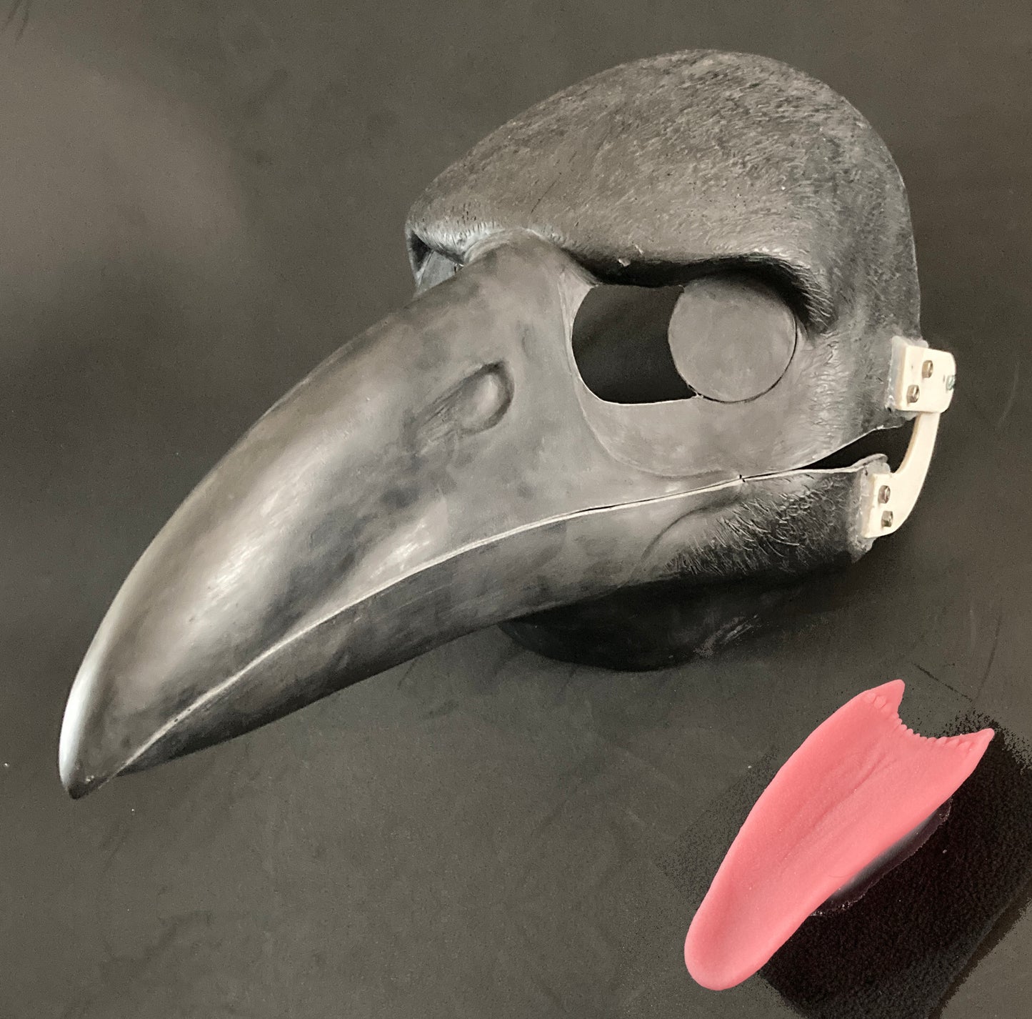 DIY FULL SET realistic corvid resin headbase with accessories / ideal for raven crow magpie jay kenku fursuit and cosplay mask