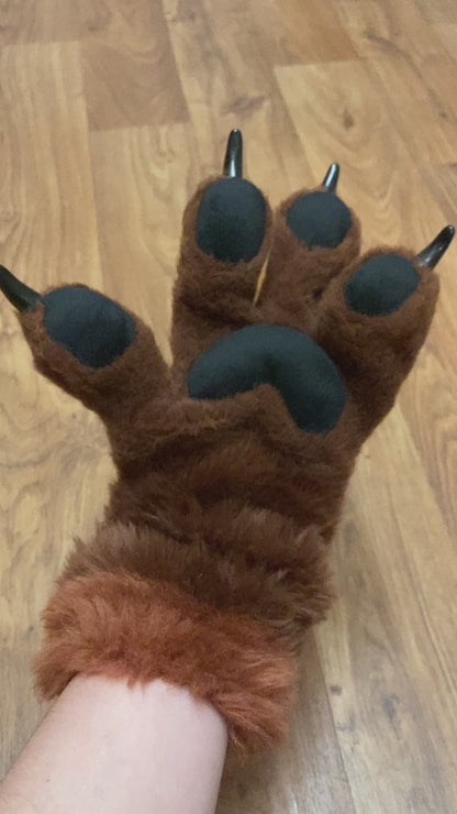 DIY Toony Slim four fingered Fox Paw PDF Pattern / ideal for a canine fursuit and cosplay