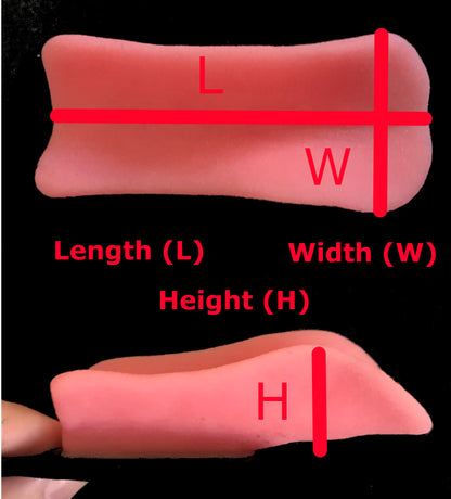 Realistic canine silicone long snout tongue / ideal for wolf dog fox fursuit and cosplay mask