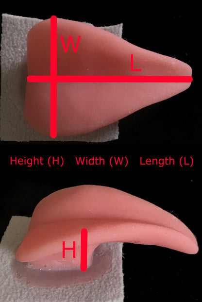 Realistic secretary bird silicone tongue / also ideal for falcon chicken guinea-fowl gryphon fursuit and cosplay mask