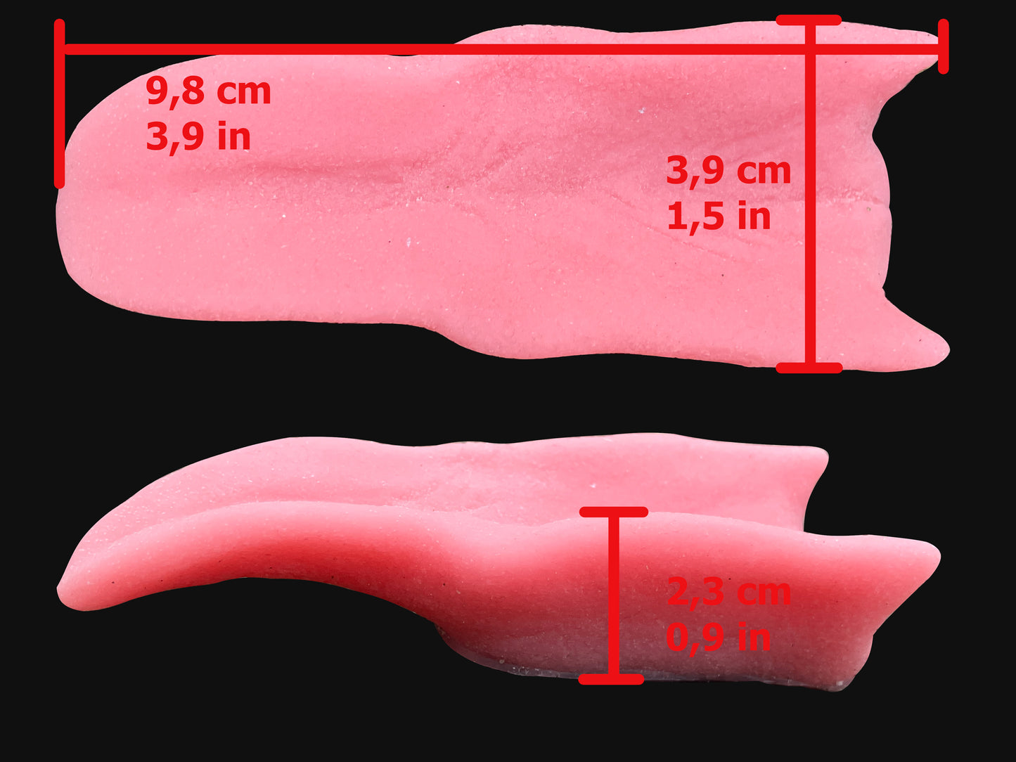 Realistic eagle silicone tongue / ideal for harpy hawk buzzard gryphon aarakocra fursuit and cosplay mask