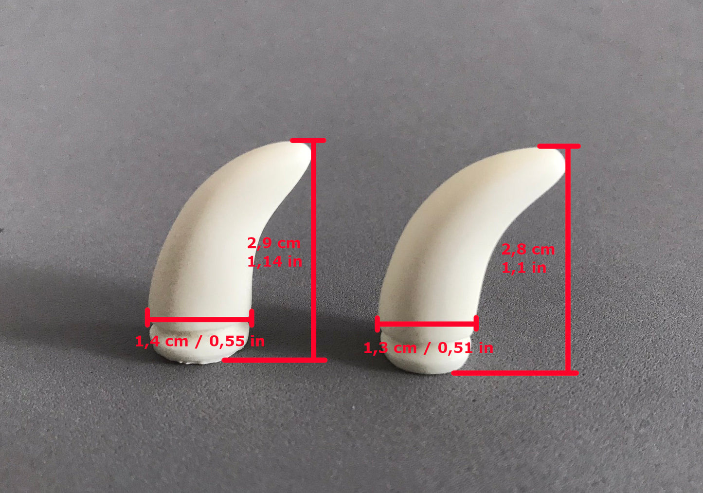 Stylized toony canine resin claws / ideal for wolf dog fox fursuit and cosplay